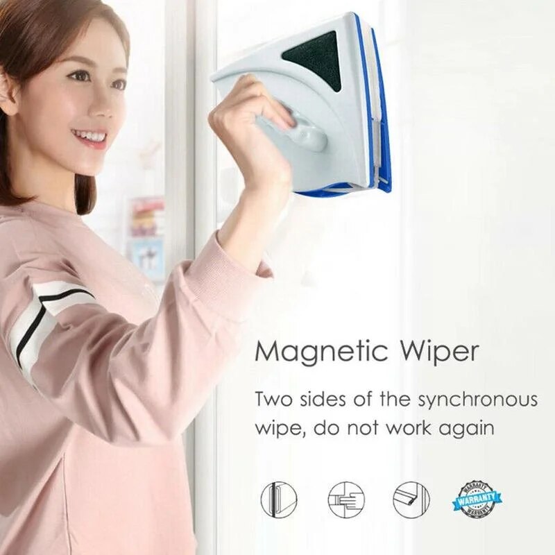 Lava Vetri Magnetico per Finestre, innovativo wiper magnetico per pulire vetri facilmente e in sicurezza.
