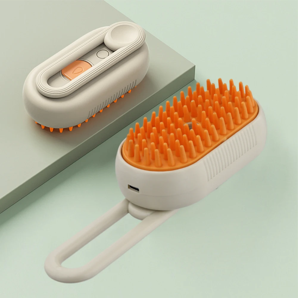 Cat & Dog Steamy Brush per la Cura del Pelo di Cani e Gatti, innovativo spazzola per la cura del pelo degli animali.