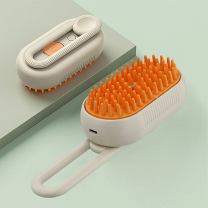 Cat & Dog Steamy Brush per la Cura del Pelo di Cani e Gatti, innovativo spazzola per la cura del pelo degli animali.