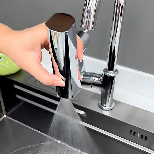 doccetta estraibile 360 rubinetto lavello cucina inox