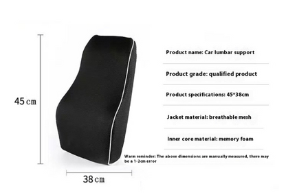 Cuscino Lombare Ergonomico in Memory Foam, per ca e per l'ufficio Piccoli Valori