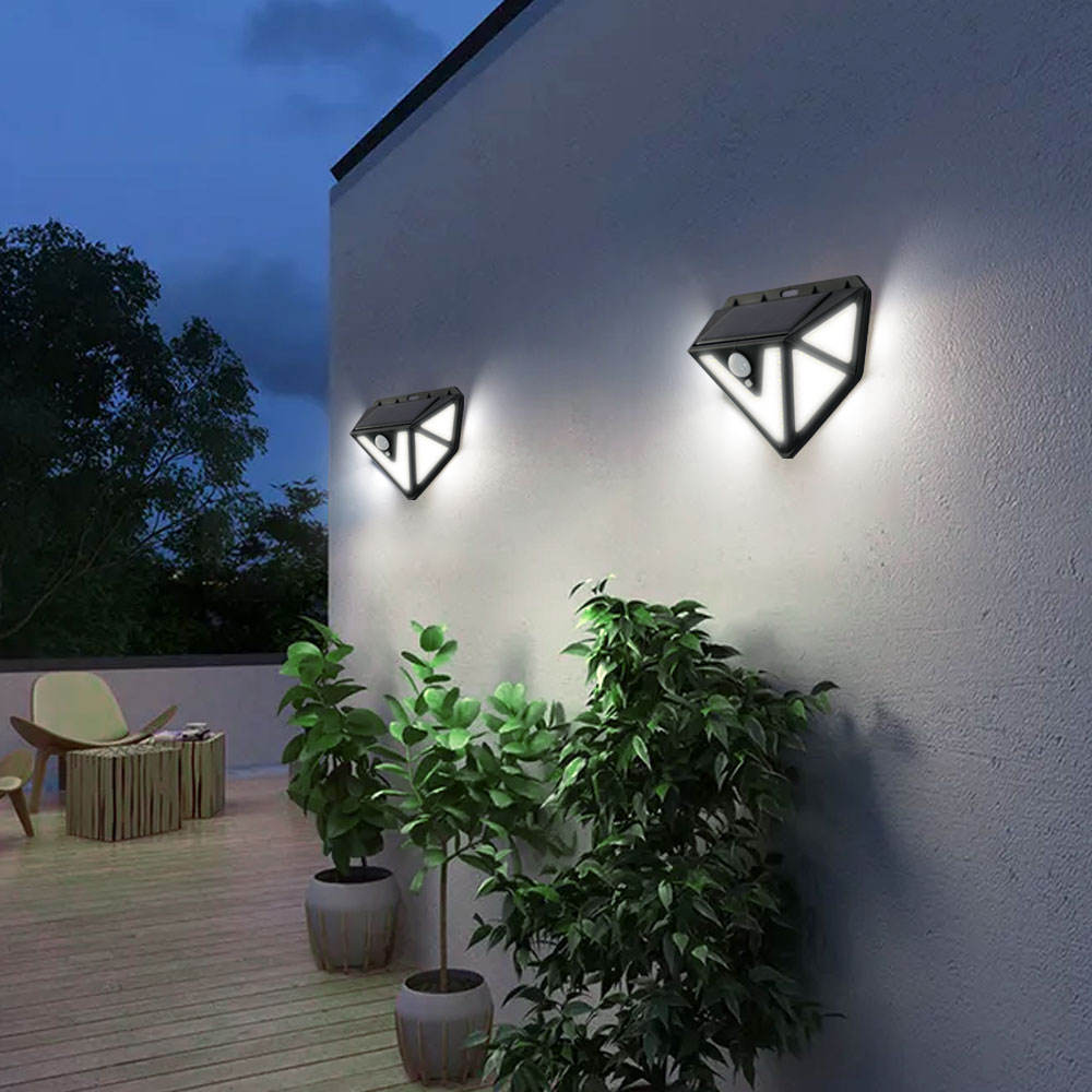 faro solare led esterno 166 led sensore movimento Piccoli Valori